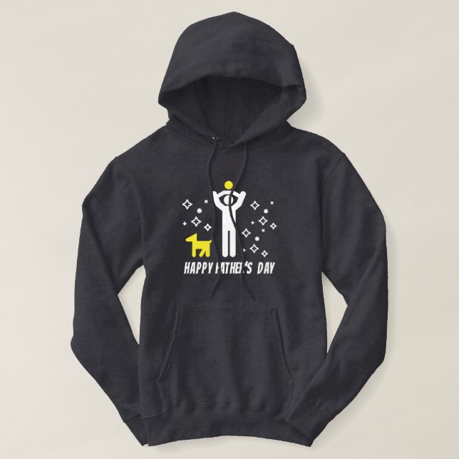 Father's Day cute, simple and colourful Hoodie (Design Front)