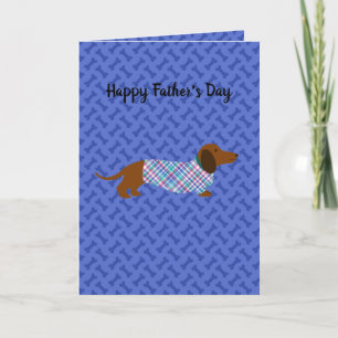 Father's Day Dachshund Card