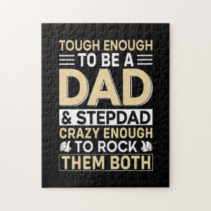 Father's Day Dad And Step Dad I Rock Them Jigsaw Puzzle