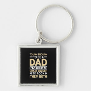 Father's Day Dad And Step Dad I Rock Them Key Ring