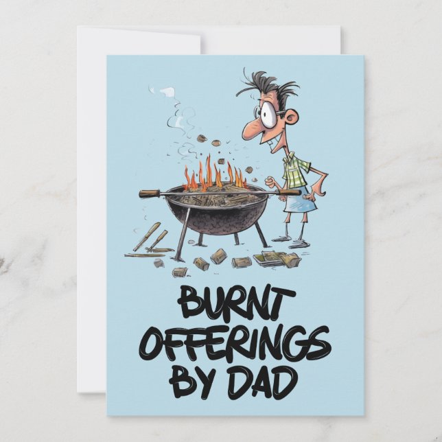 Father's Day Dad Barbecue Funny Meme  Invitation (Front)