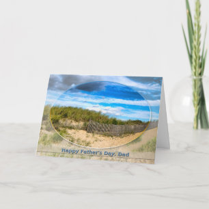 FATHER'S DAY - DAD - BEACH/OCEAN/DUNES SCENE CARD
