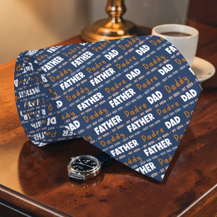 Father's Day Dad Custom Necktie Tie
