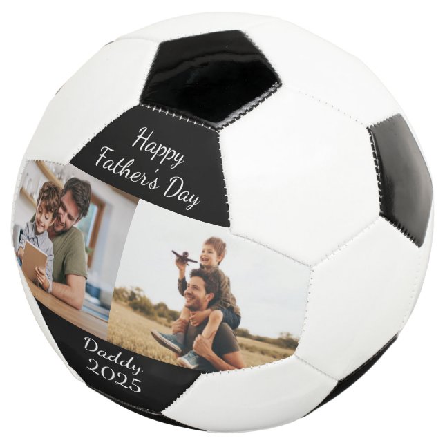 Father's Day Dad Custom Photo Create Your Own Football (Three Quarter)