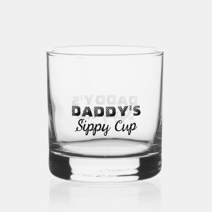 Fathers Day Dad Gift From Kids Dady Sippy Cup Whiskey Glass