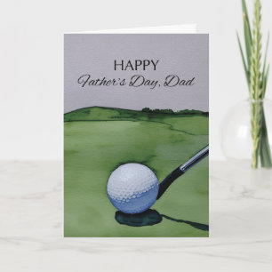 Fathers Day Dad Golf Light Humour Card