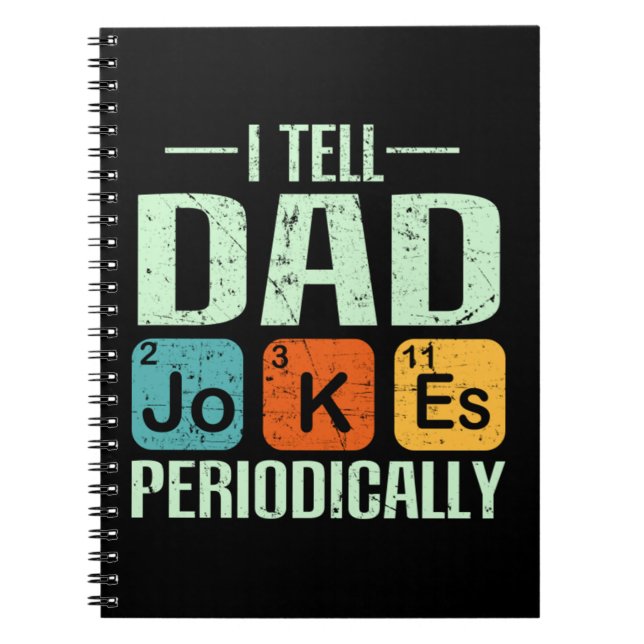 Father's Day - Dad Jokes  Notebook (Front)