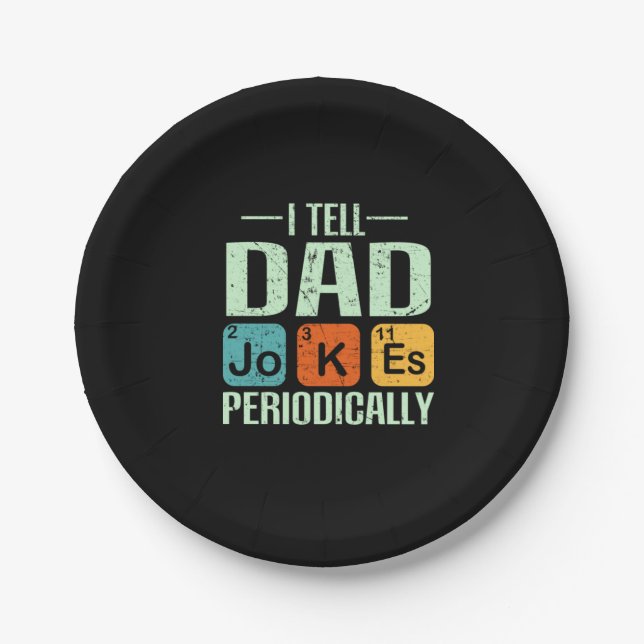 Father's Day - Dad Jokes  Paper Plate (Front)
