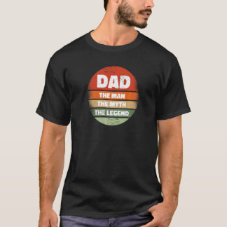 Fathers Day Dad Man Myth Legend Sunset   1 T-Shirt