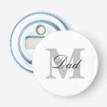 Father's Day Dad Monogram Initials Custom Gifts Bottle Opener<br><div class="desc">Designed with custom text template for monogrammed initial for dad,  this makes a wonderful gift for father's day!</div>