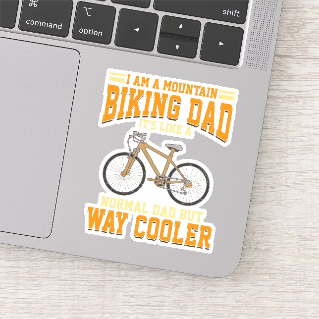 Fathers Day Dad Mountain Biker Like A Normal Papa (Detail)
