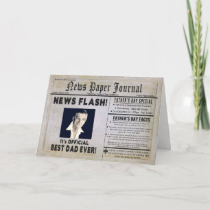 Father's Day - Dad - News Journal - Photo Insert Card