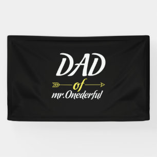 Father's Day Dad Of Mr Onederful Banner
