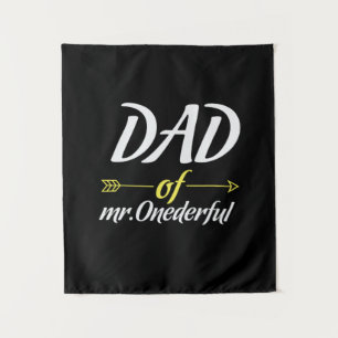 Father's Day Dad Of Mr Onederful Tapestry