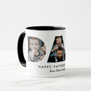 Father's Day Dad Photo Letters Mug