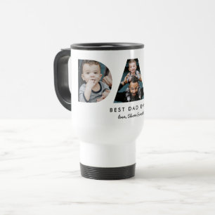 Father's Day Dad Photo Letters Travel Mug