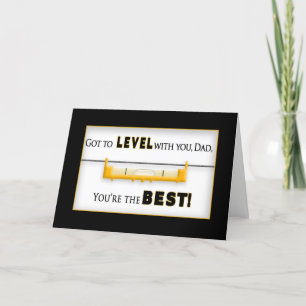 FATHER'S DAY - DAD - Tool - Level Card