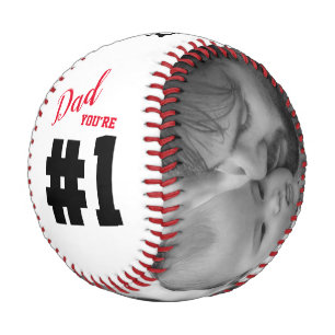 Father's Day Dad You're Number 1 Custom Photo Baseball