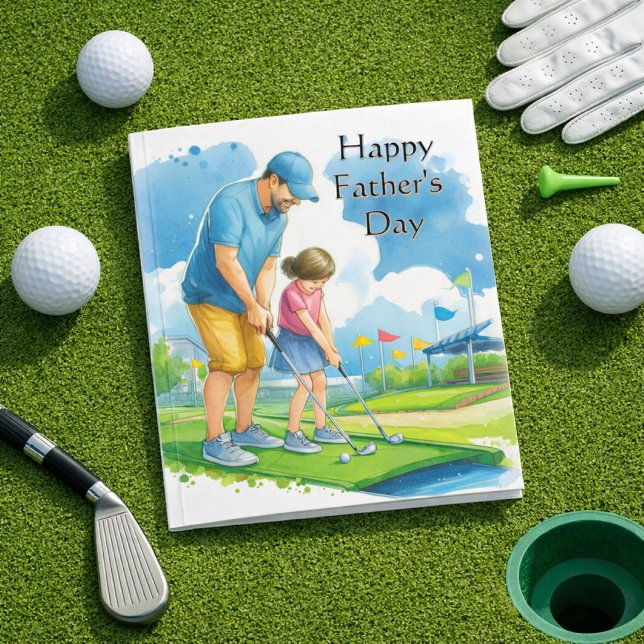 Father's Day Daddy / Daughter Mini Golf Card (Creator Uploaded)