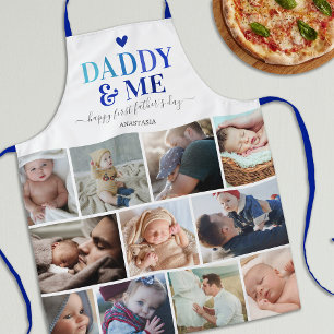 Father's Day Daddy & Me Photo Collage Apron