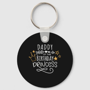 Father's Day Daddy Of The Birthday Princess Key Ring