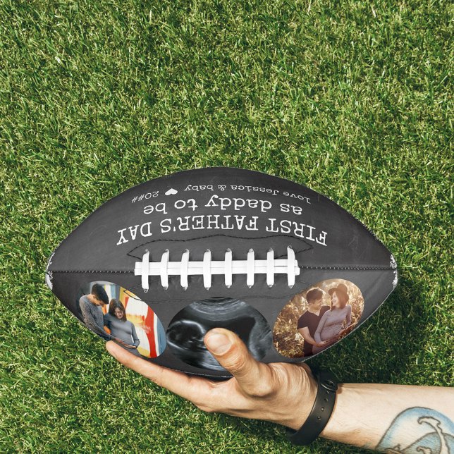 Fathers Day Daddy to Be Chalkboard 3 Photo American Football (Creator Uploaded)