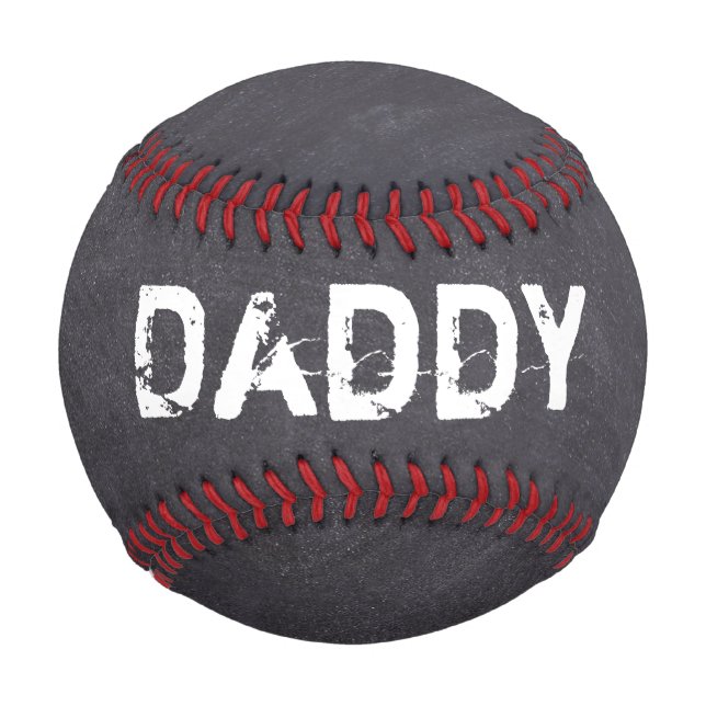 Father's day Daddy We love you Etch on Chalkboard Baseball (Back)