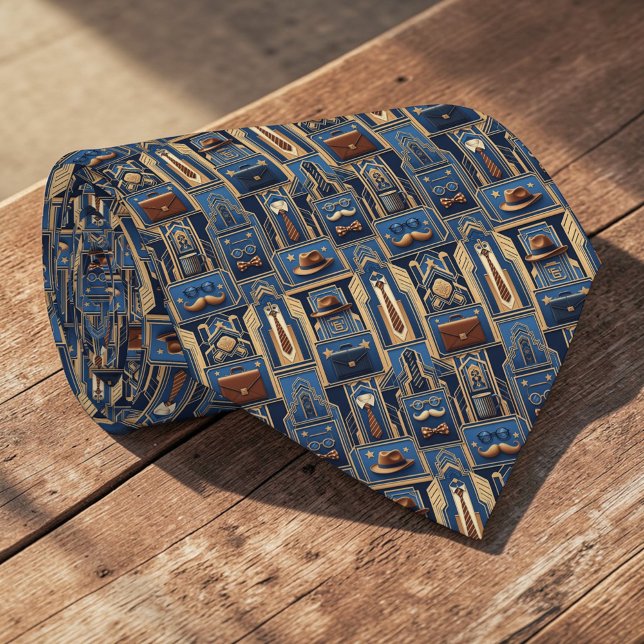 Father's Day Dapper Dad Pattern Necktie Tie (Creator Uploaded)