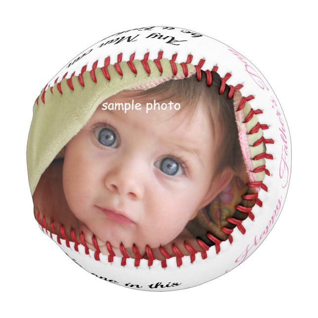 Father's Day, Daughter, Custom Baseball (Front Right)
