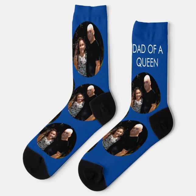 Fathers Day Daugter Dad Photo Socks (Left)