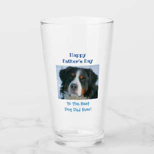 Father's Day Dog Dad Best Ever Pet Photo Beer Pint Glass