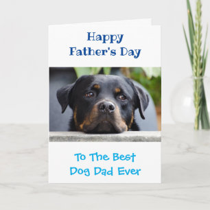 Father's Day Dog Dad World's Best Ever Photo Card