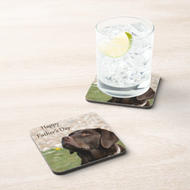 Fathers Day Doggy Coaster (Right Side)