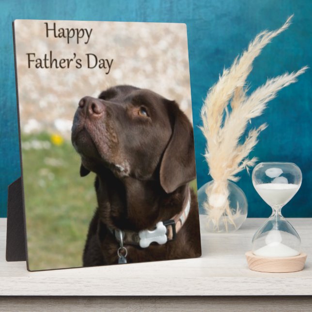 Fathers Day Doggy Plaque (Side)