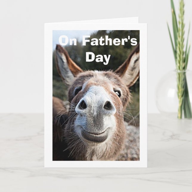 FATHER'S DAY DONKEY-YOU ARE LOVED CARD (Front)