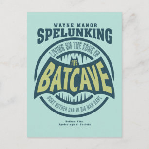 Father's Day Don't Bother Dad In His Batcave Invitation Postcard