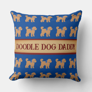 Father's Day Doodle Dog  Cushion