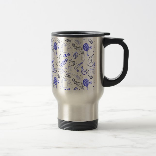 Fathers Day doodle Travel Mug (Right)