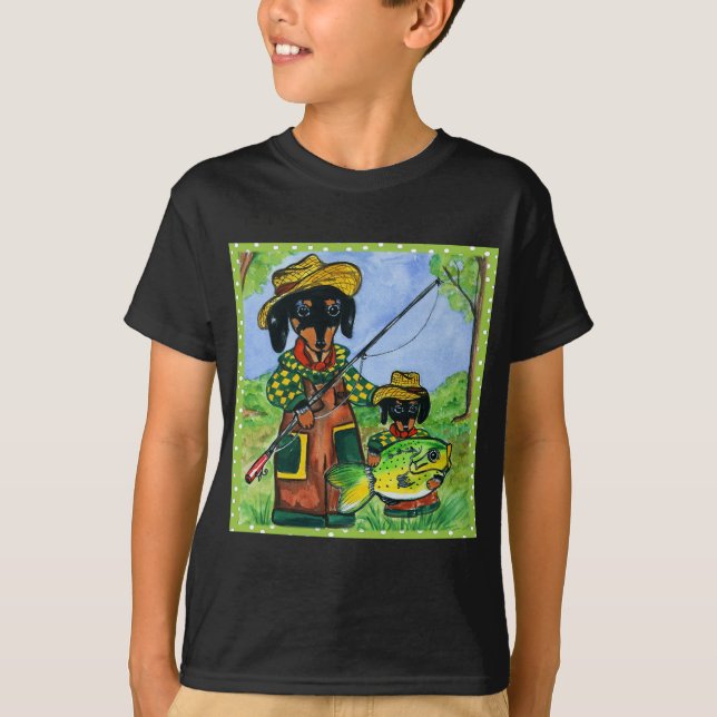 Fathers Day Doxies T-Shirt (Front)