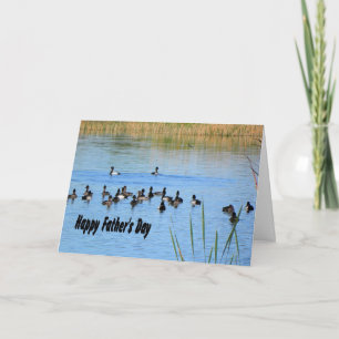 Father's Day, Ducks in Pond Card