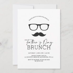 Father's Day Elegant Rustic Brunch Invitation