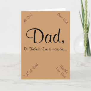 Father's Day Expressions Card