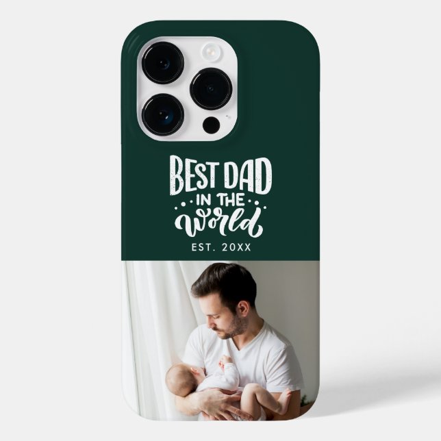Fathers Day Family Photo Best Dad Personalised Case-Mate iPhone Case (Back)