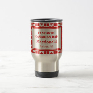 Father's Day FANTASTIC CANADIAN DAD Travel Mug