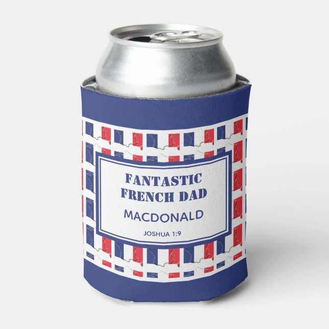 Father's Day FANTASTIC FRENCH DAD Personalised Can Cooler (Can Front)