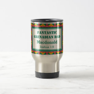 Father's Day FANTASTIC GRENADIAN DAD Personalised Travel Mug