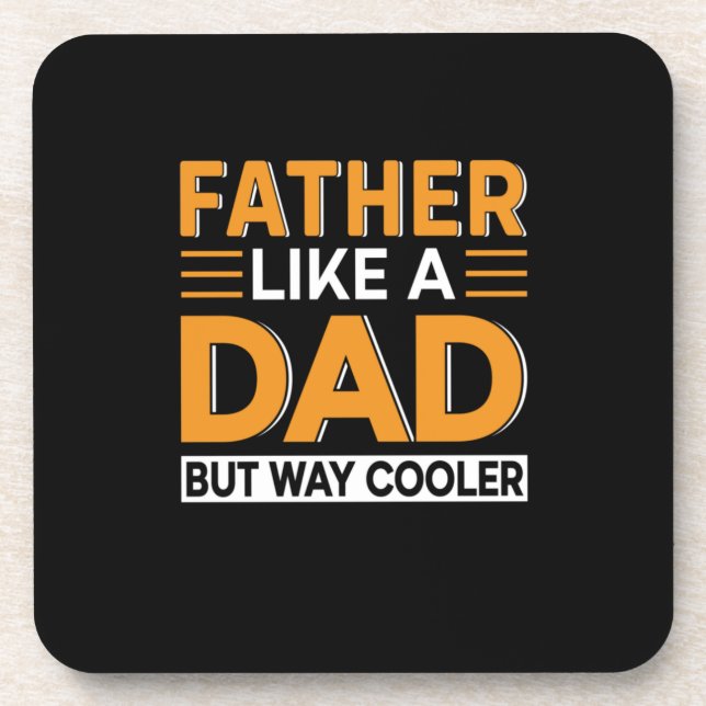 Father's Day Father Like A Dad Coaster (Front)