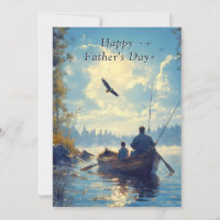  Father's Day Father &  Son Row Boat Fishing