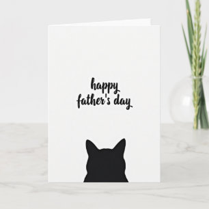 Fathers Day Feline Art Card