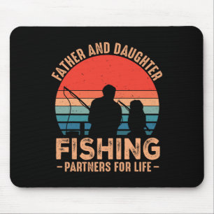 Fathers Day Fishing Dad Fathers Day From Daughter Mouse Mat